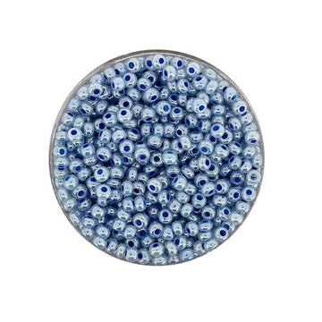 Rocailles Glasperlen hellblau perlmutt 2,6mm 17g/Dose