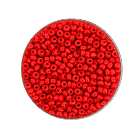 Rocailles Glasperlen hellrot satt 2,5mm 17g/Dose
