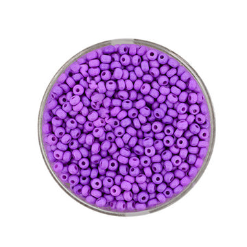 Rocailles Glasperlen matt lila opak 2,6mm 17g/Dose