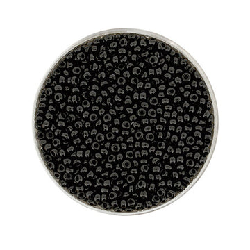 Rocailles Glasperlen schwarz opak 2,5mm 17g/Dose