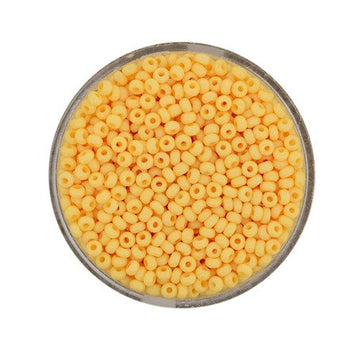 Rocailles Glasperlen soft apricot opak 2,5 mm 17g / Dose