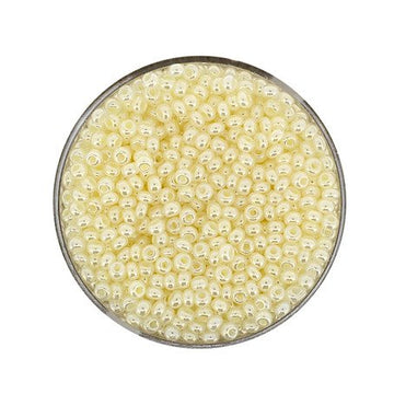 Rocailles Glasperlen wachs-weiß 2,6mm 17g/Dose