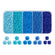 Rocailles Perlen Mix-Set 5 Farben 3-3,5mm Seed Beads 8/0 1900 Stück