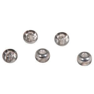 Rocailles Perlen Großloch silber metallic 5,5mm 80 Stück