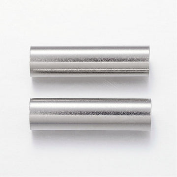 Edelstahl 304 Röhrenperle 30x8mm gerade, Lochbohrung 7mm pro Stück