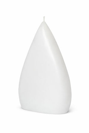 Kerzenrohling Flachtropfen weiß Sonderform 200/135/55mm