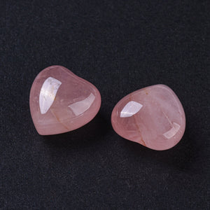 Rosenquarz Herz „Love Stone“ Edelstein  15×15×9mm 1 Stück