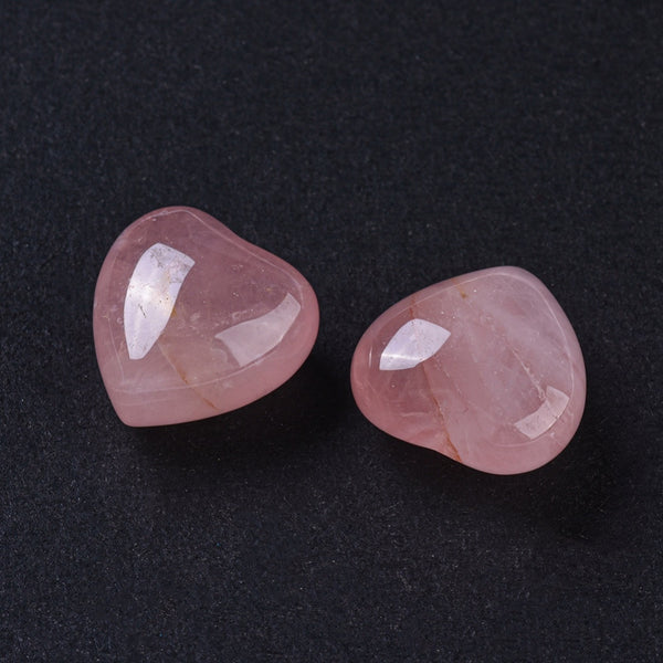 Rosenquarz Herz „Love Stone“ Edelstein  15×15×9mm 1 Stück