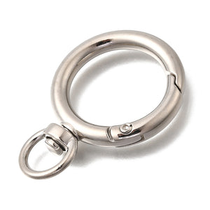 Rund-Schnappverschluss Edelstahl mit Drehgelenk 39x27x4mm