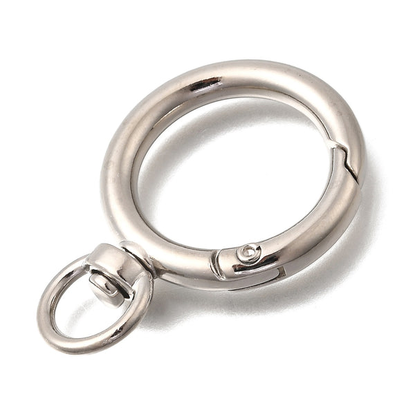 Rund-Schnappverschluss Edelstahl mit Drehgelenk 39x27x4mm