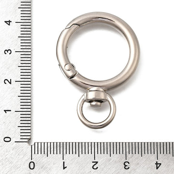 Rund-Schnappverschluss Edelstahl mit Drehgelenk 39x27x4mm