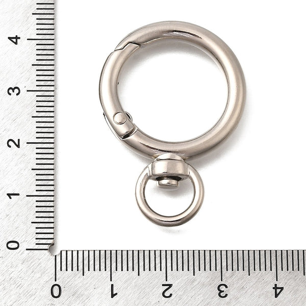 Rund-Schnappverschluss Edelstahl mit Drehgelenk 39x27x4mm