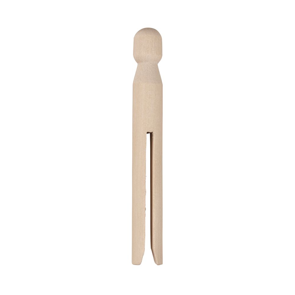 Wäscheklammern Rundkopf aus Holz 11 cm 50 Stück