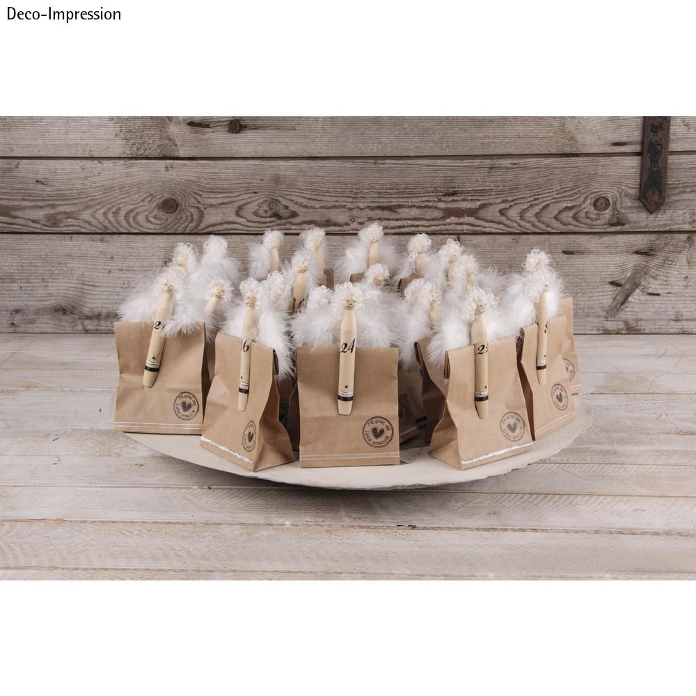 Wäscheklammern Rundkopf aus Holz 11 cm 50 Stück