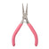 Rundzange für Schmuckherstellung Carbonstahl rosa 12cm 1 Stück