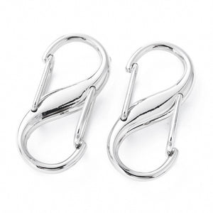 S-Verschluss Verkürzer silberfarben 2,8x0,7x1,3cm 2 Stück