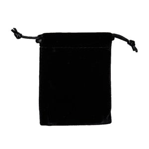 Samtbeutel mit Zugkordel schwarz 12x16cm 1 Stück