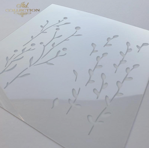 Schablone Stencil Plants, Leaves 16x16 cm