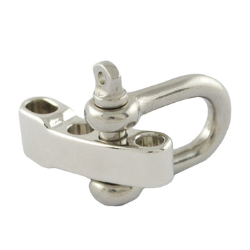 Schäkel Verschluss silberfärbig zum Drehen 30x25mm 1 Stück