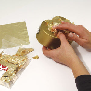 Schlagmetall Blättchen 14x14cm 5 Blatt / Packung