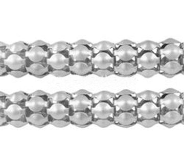 Schlangenkette silberfärbig 6mm 1,5 m
