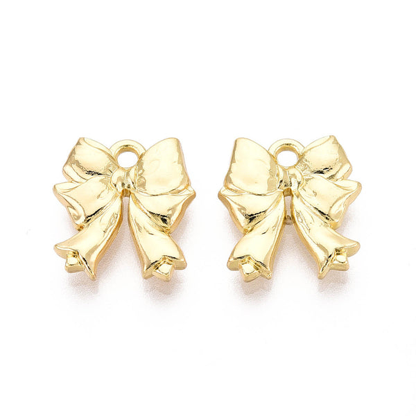 Schleifen-Anhänger Metall nickelfrei 15×14mm 1 Stück