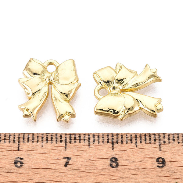 Schleifen-Anhänger Metall nickelfrei 15×14mm 1 Stück