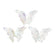 Schmetterling irisierend Acrylperle 24x32x9mm 5 Stück