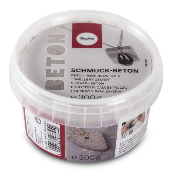 Schmuck-Beton im Eimer grau ultrafein staubfrei schadstofffrei 300g