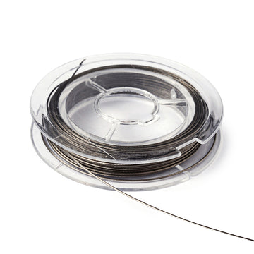 Schmuckdraht nylonummantelt Edelstahl anlaufgeschützt 0,45mm 10m / Rolle