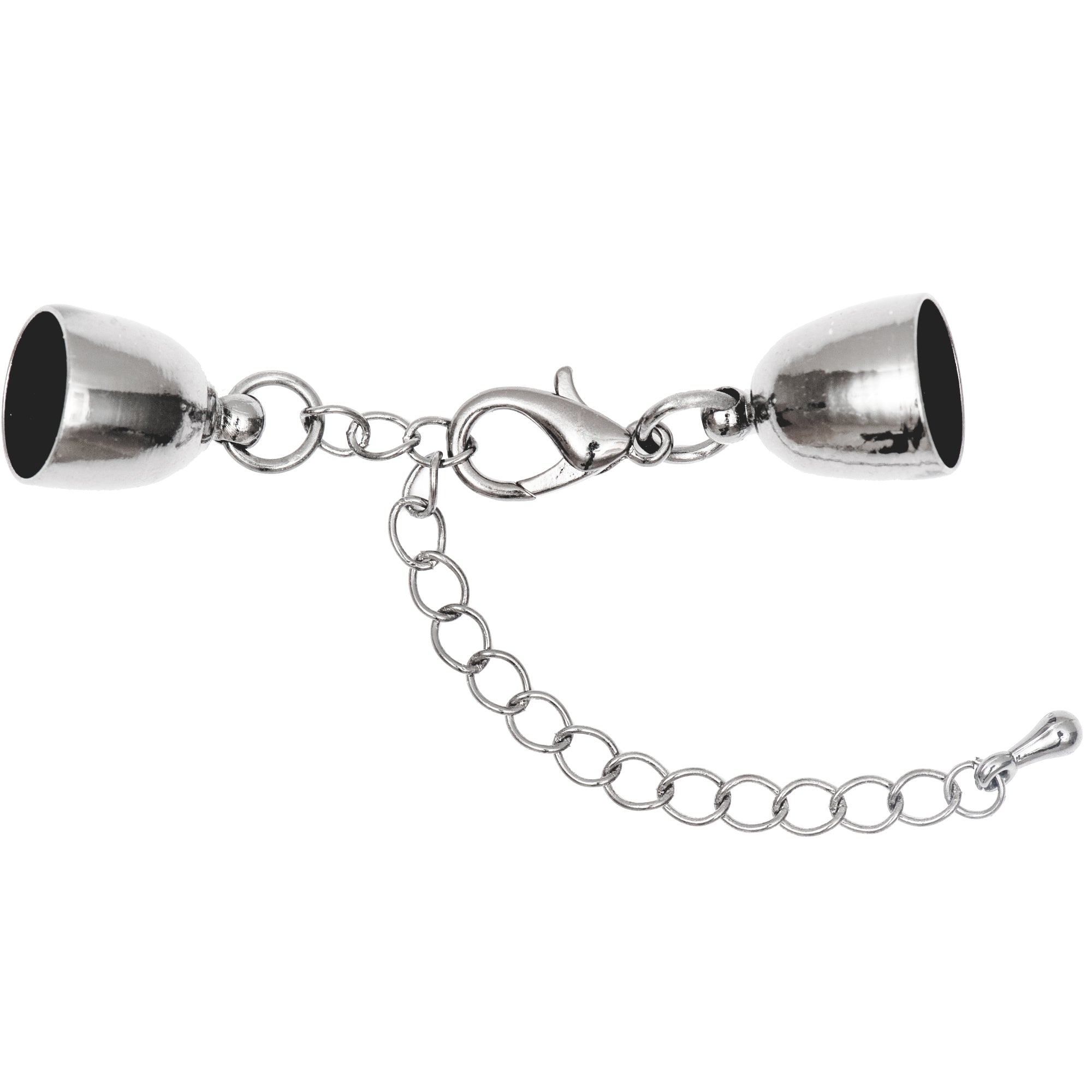 Schmuckverschluss mit Kappel silber 14mm 1 Stück