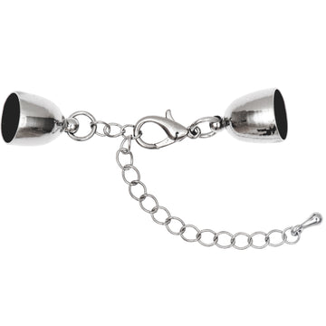 Schmuckverschluss mit Kappel silber 14mm 1 Stück