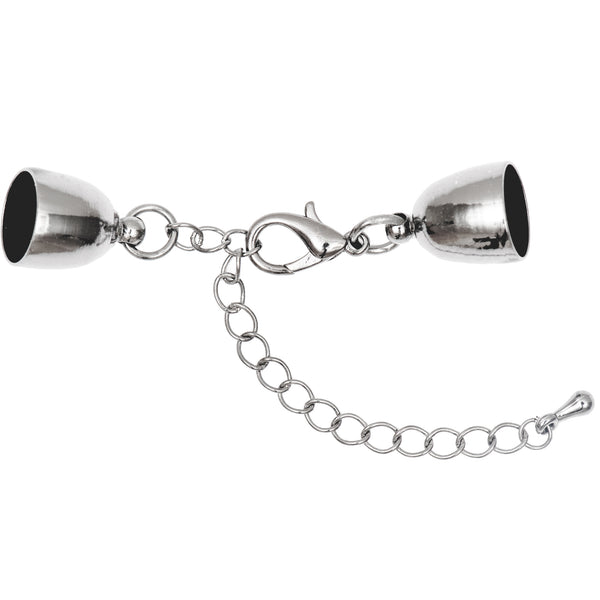 Schmuckverschluss mit Kappel silber 14mm 1 Stück