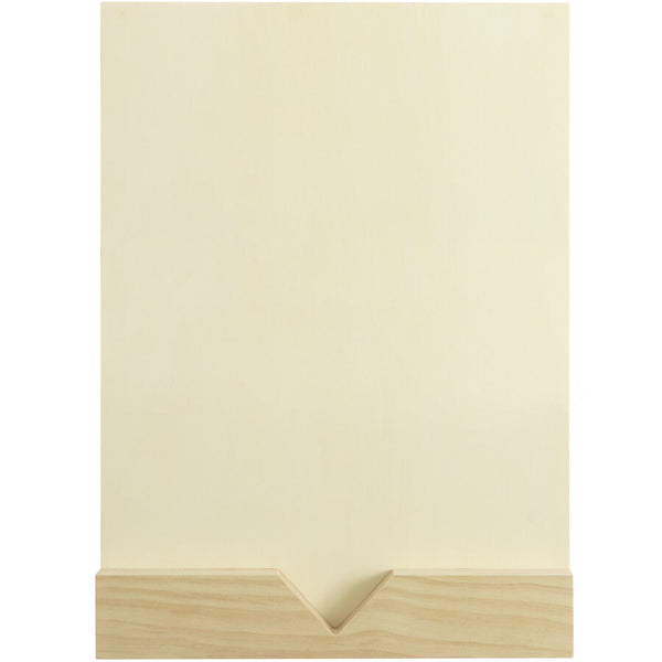 Schnitzblockhalter für Linolplatte A4 aus Holz 22,5x31x3,9cm