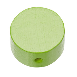 Schnulli Holz-Perle Scheibe speichel- schweißfest 20x10mm 4 Stück/Pkg