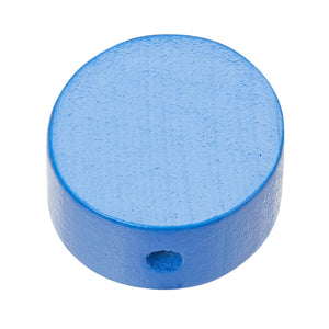 Schnulli Holz-Perle Scheibe speichel- schweißfest 20x10mm 4 Stück/Pkg