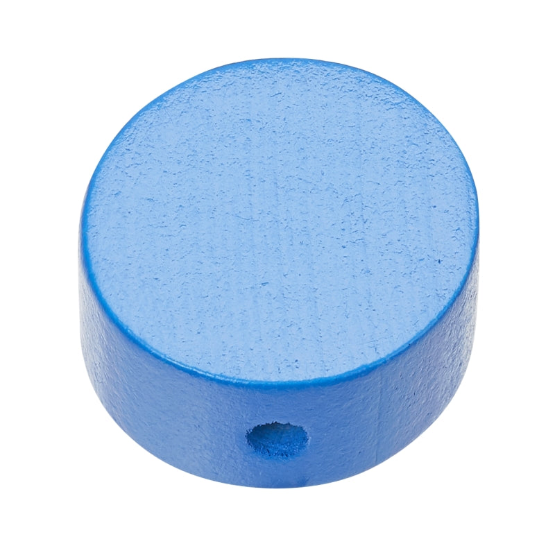 Schnulli Holz-Perle Scheibe speichel- schweißfest 20x10mm 4 Stück/Pkg