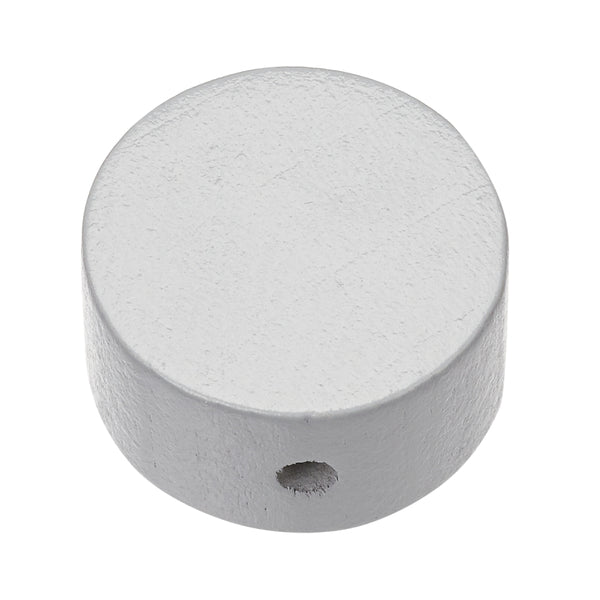 Schnulli Holz-Perle Scheibe speichel- schweißfest 20x10mm 4 Stück/Pkg