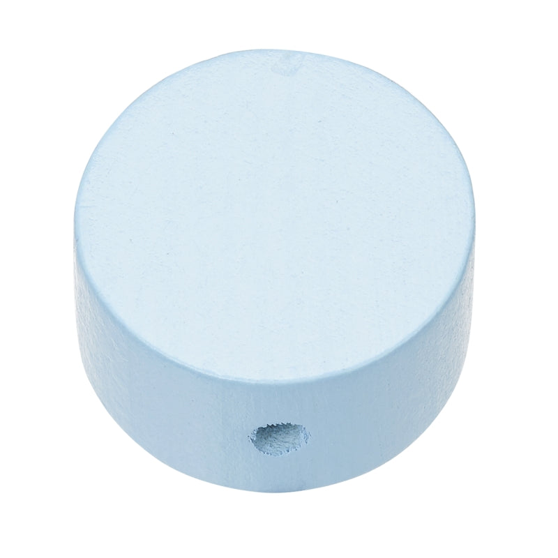 Schnulli Holz-Perle Scheibe speichel- schweißfest 20x10mm 4 Stück/Pkg