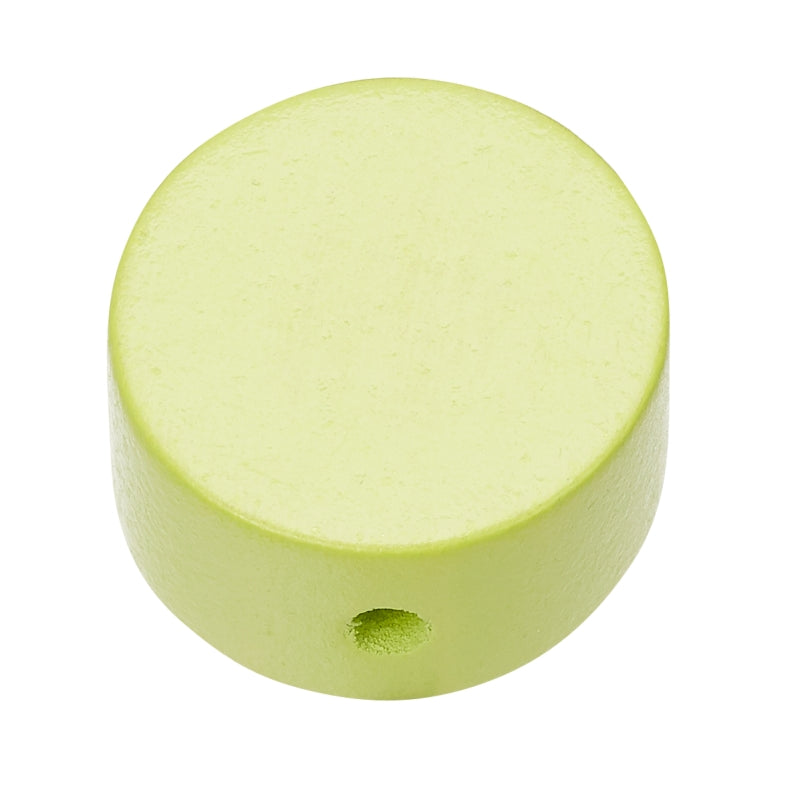 Schnulli Holz-Perle Scheibe speichel- schweißfest 20x10mm 4 Stück/Pkg