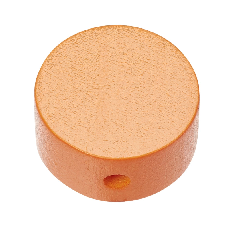 Schnulli Holz-Perle Scheibe speichel- schweißfest 20x10mm 4 Stück/Pkg