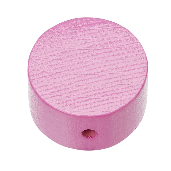 Schnulli Holz-Perle Scheibe speichel- schweißfest 20x10mm 4 Stück/Pkg
