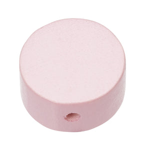 Schnulli Holz-Perle Scheibe speichel- schweißfest 20x10mm 4 Stück/Pkg