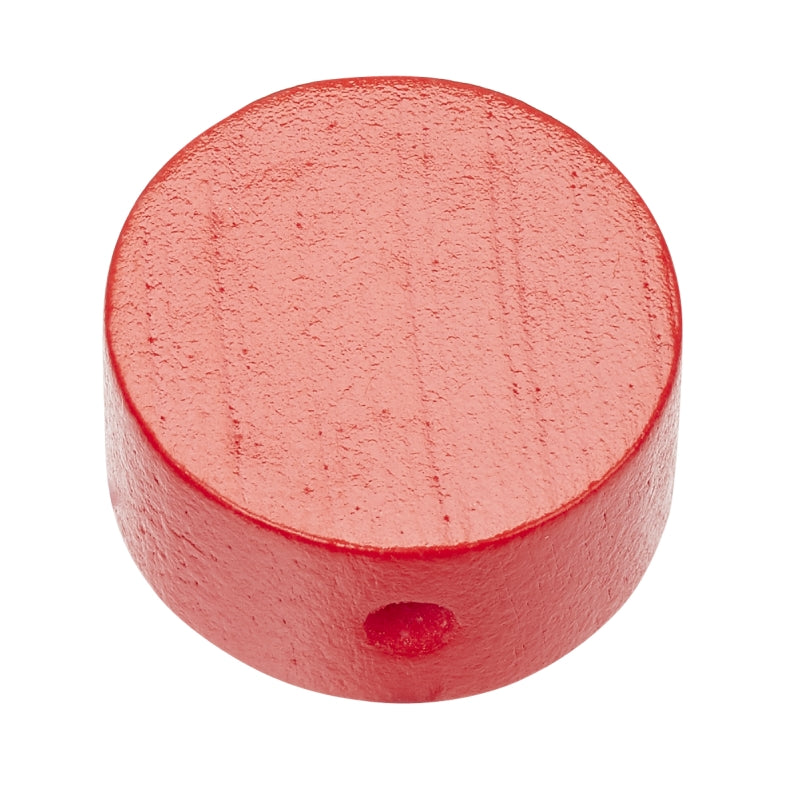 Schnulli Holz-Perle Scheibe speichel- schweißfest 20x10mm 4 Stück/Pkg