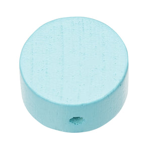 Schnulli Holz-Perle Scheibe speichel- schweißfest 20x10mm 4 Stück/Pkg