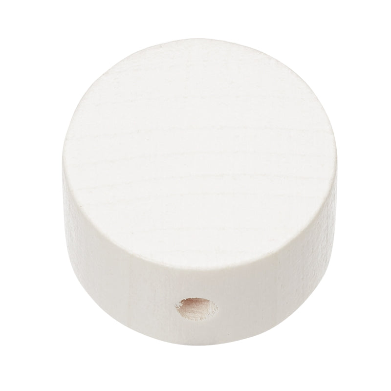 Schnulli Holz-Perle Scheibe speichel- schweißfest 20x10mm 4 Stück/Pkg