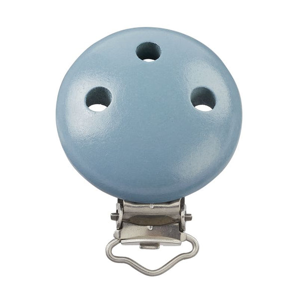 Schnullerketten Clip Holz pastell speichel- und schweißecht 37mm / 11,5mm 1 Stück
