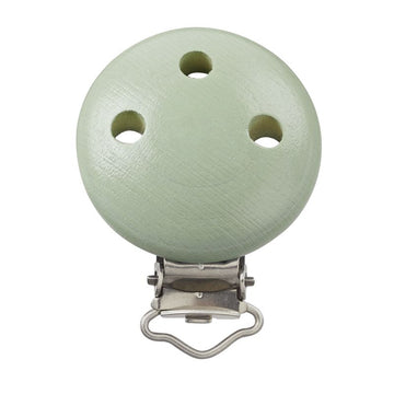 Schnullerketten Clip Holz pastell speichel- und schweißecht 37mm / 11,5mm 1 Stück