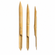 Bambusfeder Set 3tlg. 20cm lang