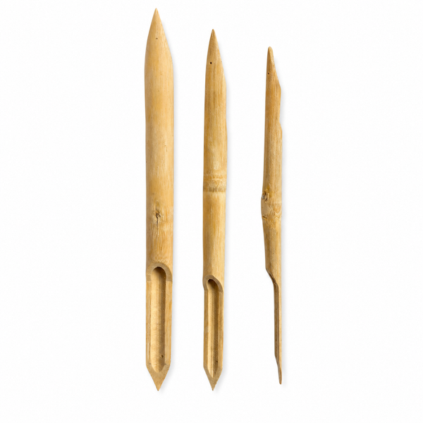 Bambusfeder Set 3tlg. 20cm lang